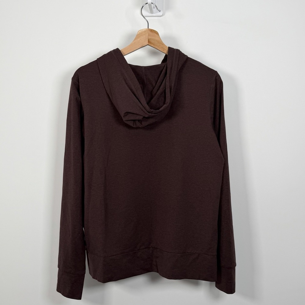 Vuori Halo Performance Hoodie 2.0 Women Large Burgundy Full Zip Jacket VW268 - Picture 2 of 8